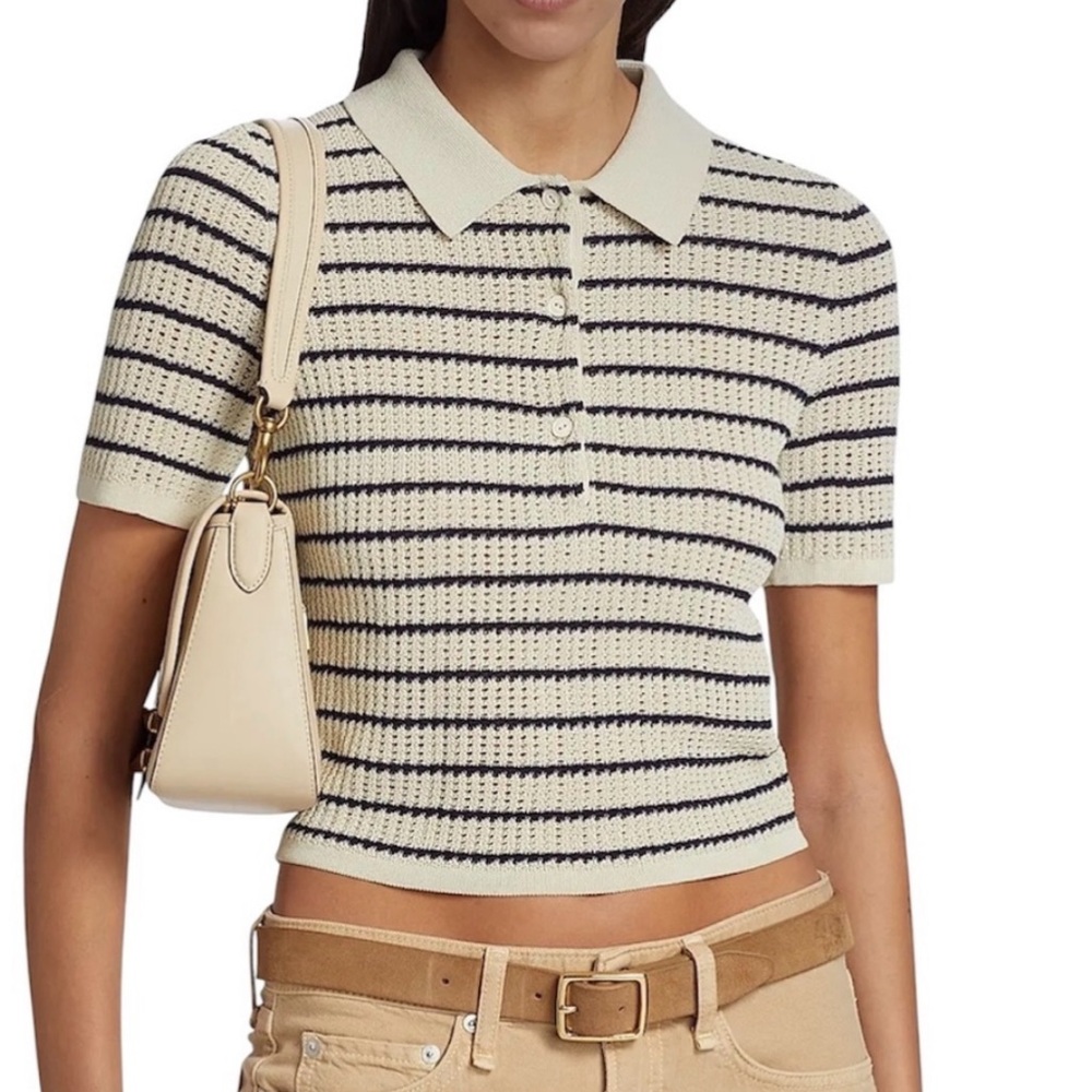 Rag & Bone Striped Viola Polo